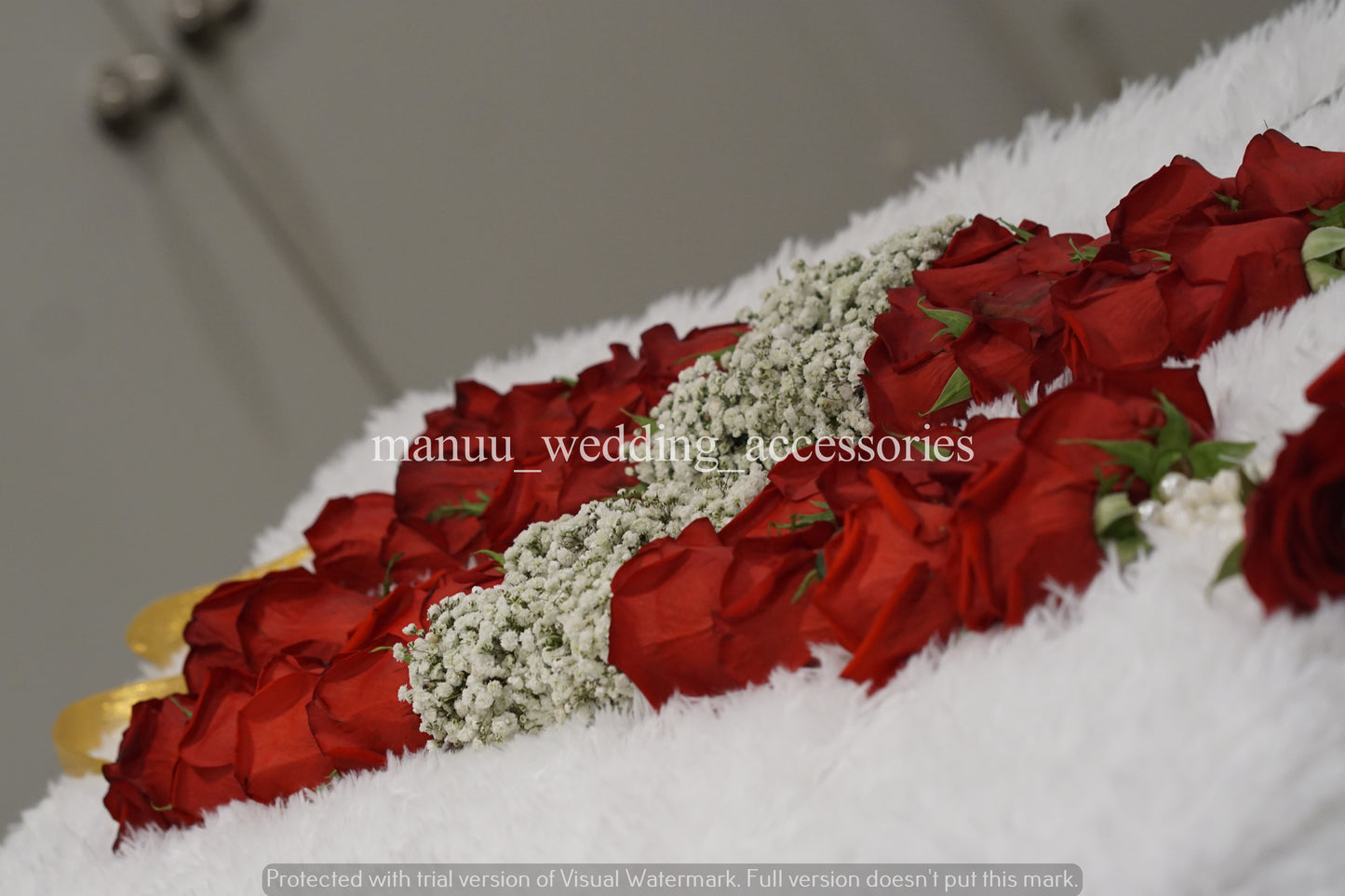 Fresh Flower Garlands – Roses & Baby's Breath - Customization Available