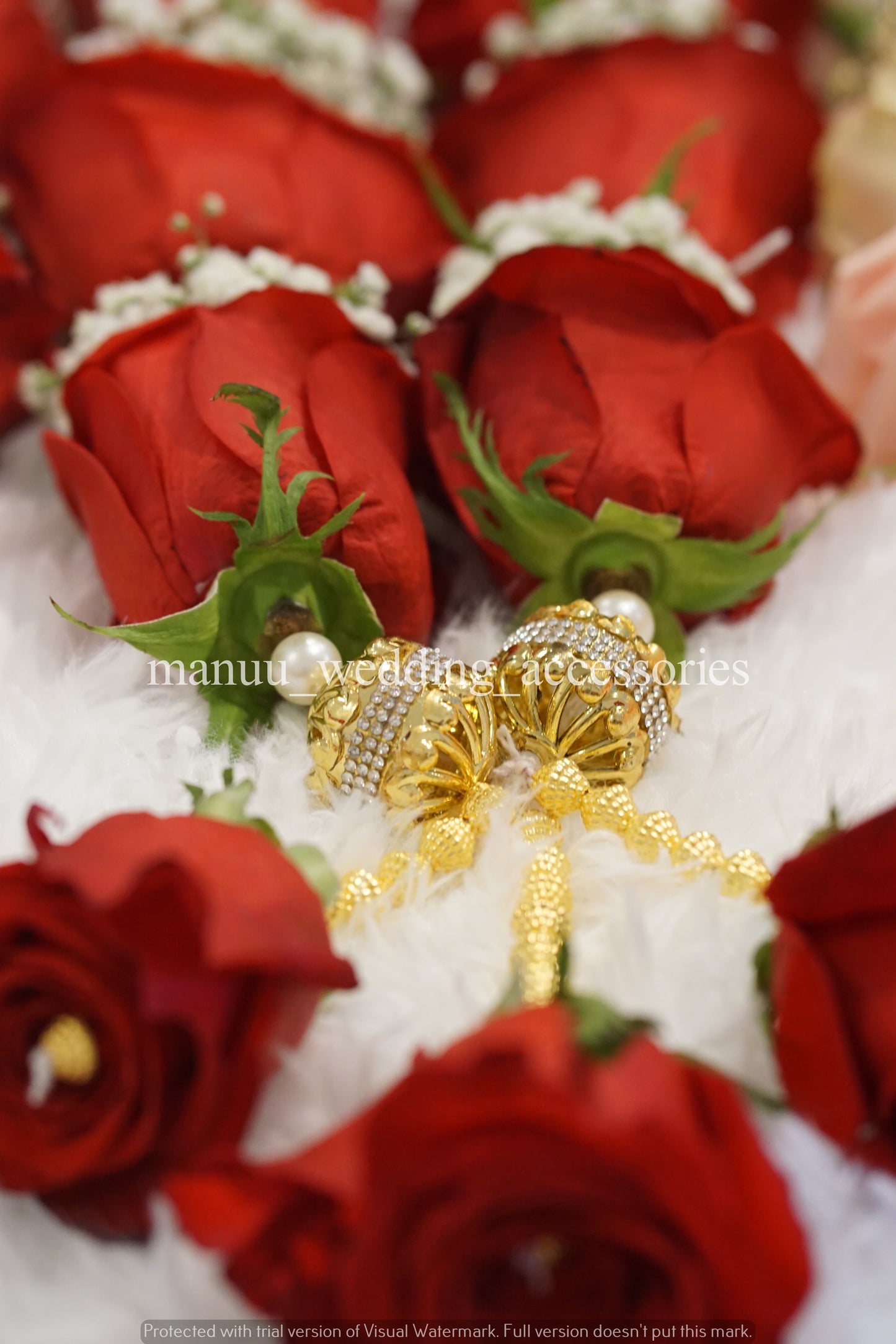 Fresh Flower Garlands – Roses & Baby's Breath - Customization Available